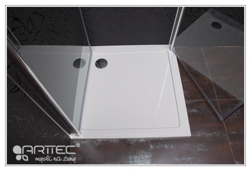 Arttec AIR 90 zuhanykabin, Zuhanytálca: Zuhanytálcával