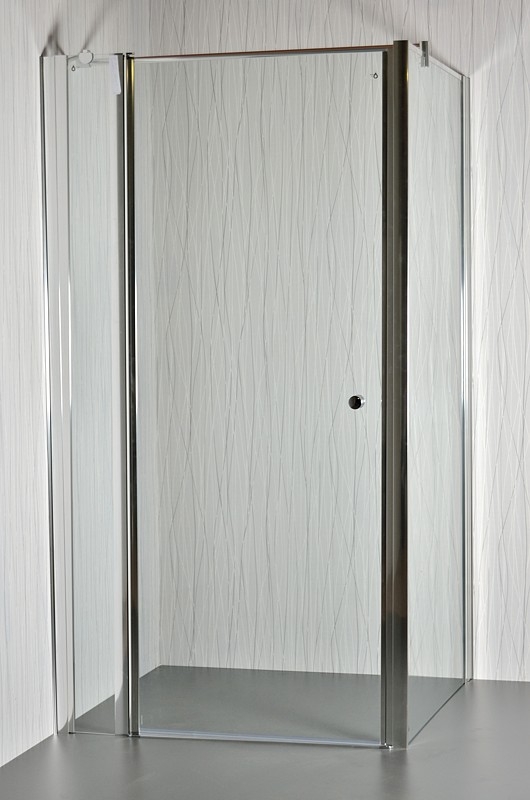 Arttec Moon Clear szögletes nyílóajtós zuhanykabin fix fallal, Méret: 96-101x88x195 cm