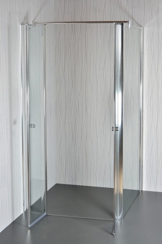 Arttec Saloon Clear nyilóajtós zuhanykabin fix fallal, Méret: 86-91x88x195 cm