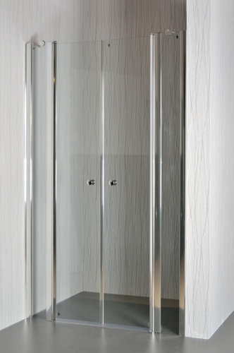 Arttec Saloon Clear zuhanyajtó két fix fallal, Méret: 117-122x195 cm