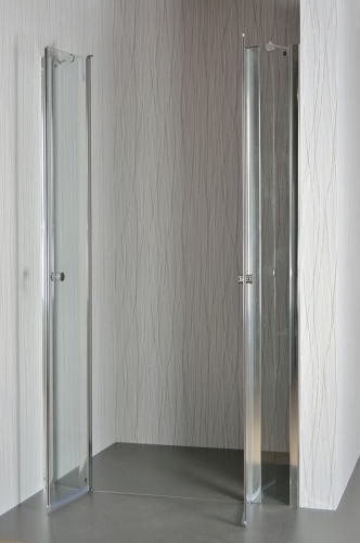 Arttec Saloon Clear zuhanyajtó két fix fallal, Méret: 117-122x195 cm
