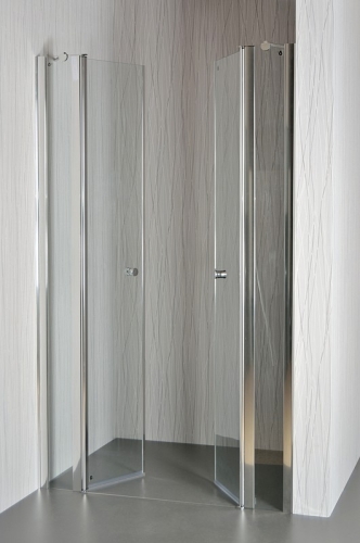 Arttec Saloon Clear zuhanyajtó két fix fallal, Méret: 117-122x195 cm
