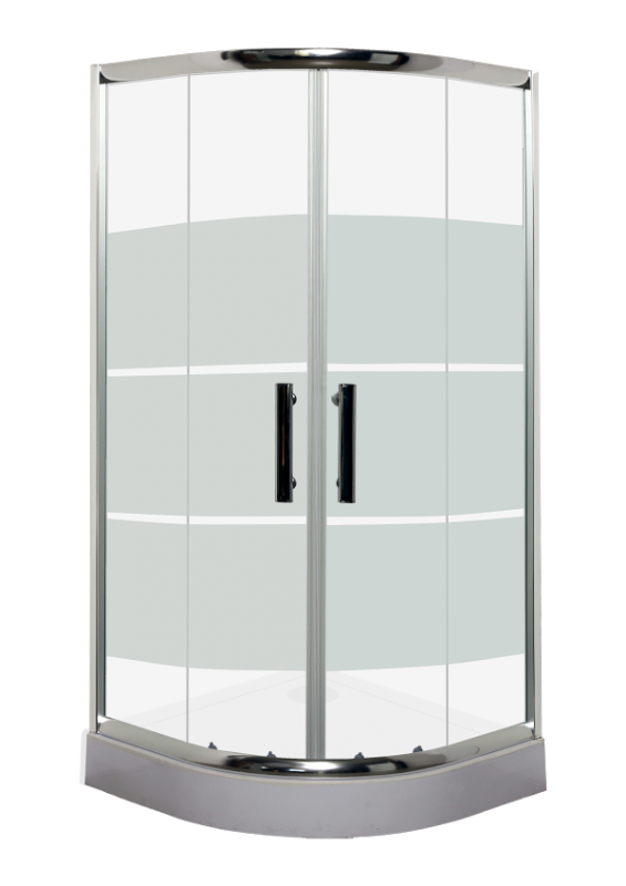 Leziter Spirit New Line íves zuhanykabin, Zuhanykabin méret: 80x80 cm, Zuhanytálca: Zuhanytálca nélkül