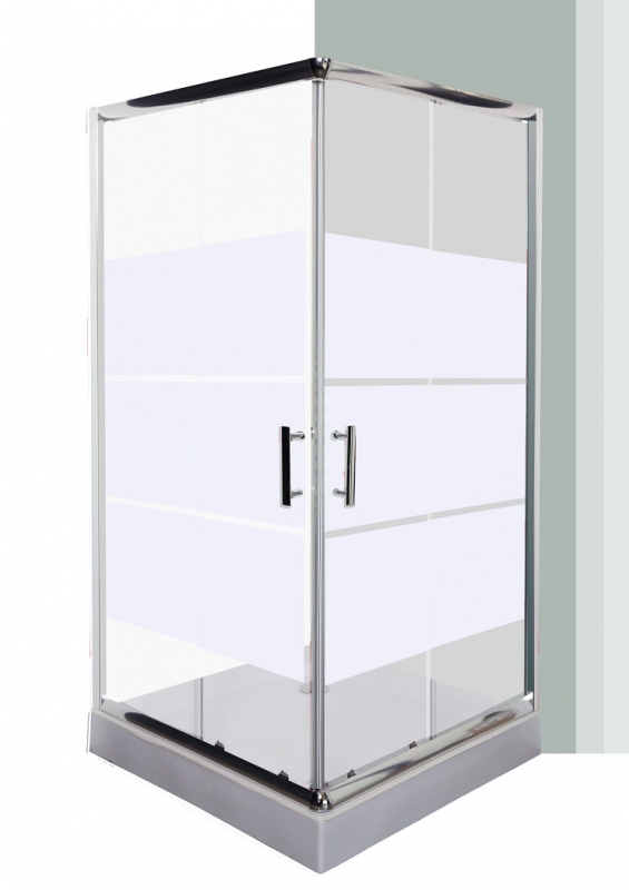Leziter Spirit New Line szögletes zuhanykabin, Méret: 80x80 cm, Zuhanytálca: Zuhanytálcával