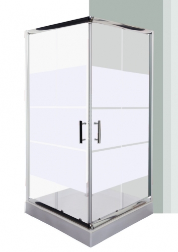 Leziter Spirit New Line szögletes zuhanykabin, Méret: 80x80 cm, Zuhanytálca: Zuhanytálca nélkül