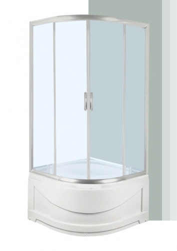 Leziter Spirit Deep íves zuhanykabin, mélytálcával, Méret: 80x80 cm