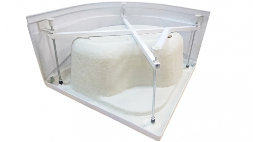 Leziter Spirit Deep íves zuhanykabin, mélytálcával, Méret: 80x80 cm