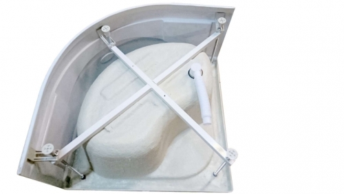 Leziter Spirit Deep íves zuhanykabin, mélytálcával, Méret: 80x80 cm