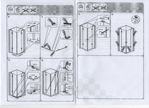 Leziter Trenic Clear szögletes dupla nyílóajtós zuhanykabin