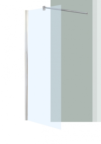 Leziter Dream Clear zuhanyfal, Zuhanyfal méret: 120x200 cm