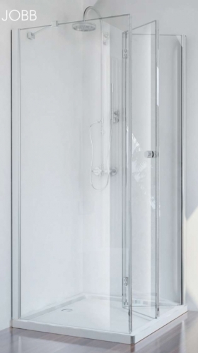 Sanotechnik Smartflex szögletes csuklóajtós zuhanykabin D1291FR+D1180
