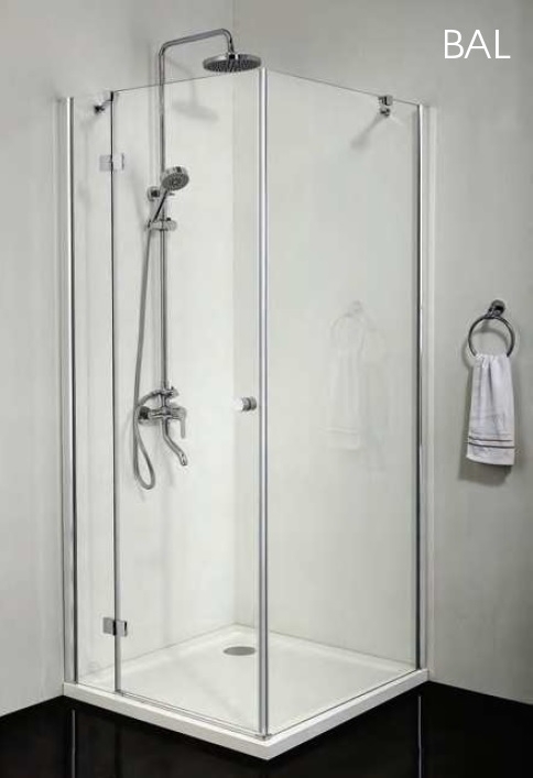 Sanotechnik Smartflex nyílóajtós szögletes zuhanykabin D1291R+D1180
