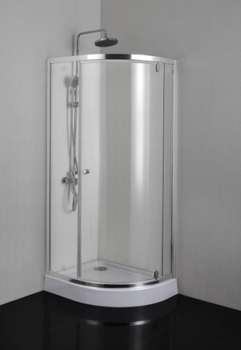 Sanotechnik íves aszimmetrikus zuhanykabin zuhanytálcával T790C+P79R