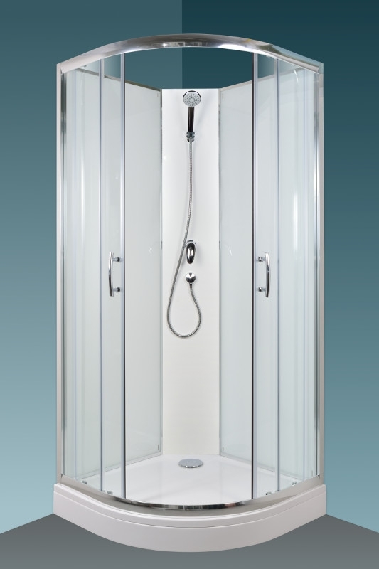 Arttec Briliant íves hátfalas zuhanykabin öntött márvány zuhanytálcával