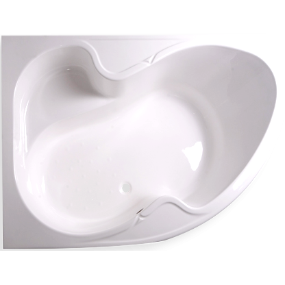 Leziter Paola öntöttmárvány asszimetrikus kád, Beépítési oldal (Rövidebb oldal elhelyezkedése szemből nézve):: Bal oldalon