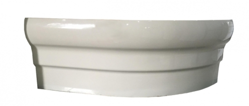 Leziter Paola aszimmetrikus kádhoz előlap, Beépítési oldal (Rövidebb oldal elhelyezkedése szemből nézve):: Jobb oldalon