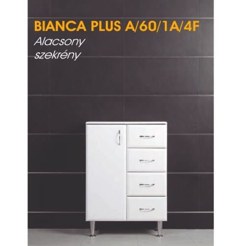 Vertex Bianca Plus alacsony 60 szekrény egy ajtóval és négy fiókkal