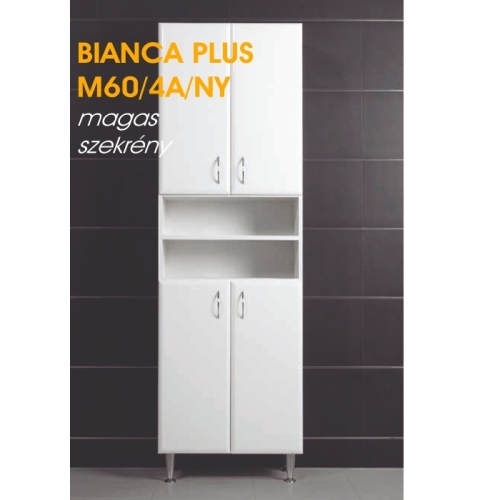 Vertex Bianca Plus magas 60 szekrény négy ajtóval és nyitott polcokkal