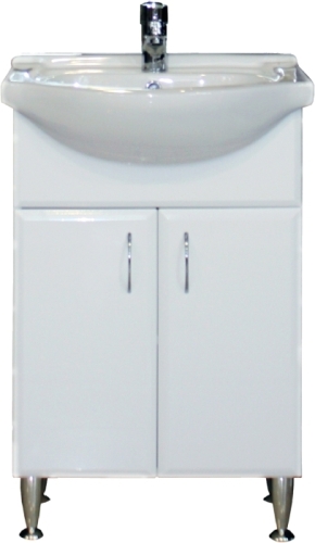 Vertex Bianca Plus fürdőszobabútor alsó elem 55 cm mosdóval