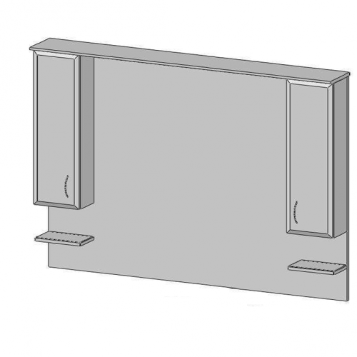 Vertex Bianca Plus fürdőszobabútor felső elem 130 cm