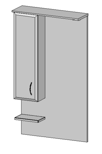 Vertex Júlia fürdőszobabútor felső elem 55 cm