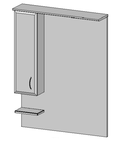 Vertex Júlia fürdőszobabútor felső elem 75 cm