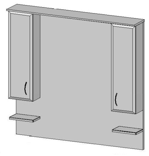 Vertex Júlia fürdőszobabútor felső elem 105 cm