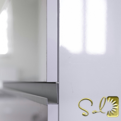 Leziter SOL 60 polcos tükör több színben, Sol fürdőszoba bútor színek: Tükörfényes fehér