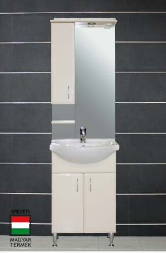 Vertex Bianca Plus 55 fürdőszobabútor magasfényű fehér színben