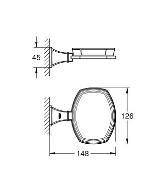 Grohe Grandera szappantartó, króm 40628 000 (40628000)
