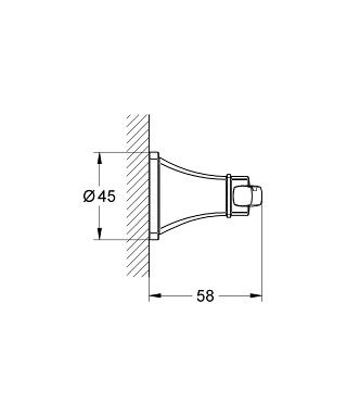 Grohe Grandera akasztó, króm 40631 000 (40631000) (K)