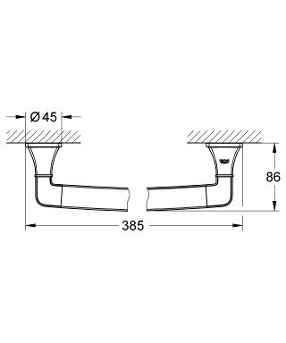 Grohe Grandera kapaszkodó, króm 40633 000 (40633000)