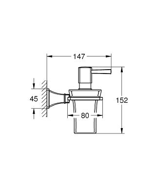 Grohe Grandera folyékony szappanadagoló, króm/arany 40627 IG0 (40627IG0)