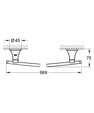Grohe Grandera törölközőtartó tartó, Warm Sunset 40629 DA0 (40629DA0)