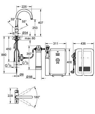 Grohe Blue Professional Starter kit 31339 001 (31339001)