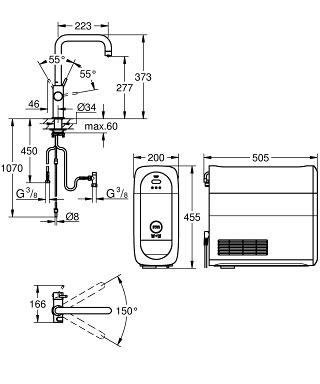 Grohe Blue Home U-kifolyóval, supersteel 31456 DC0 (31456DC0)