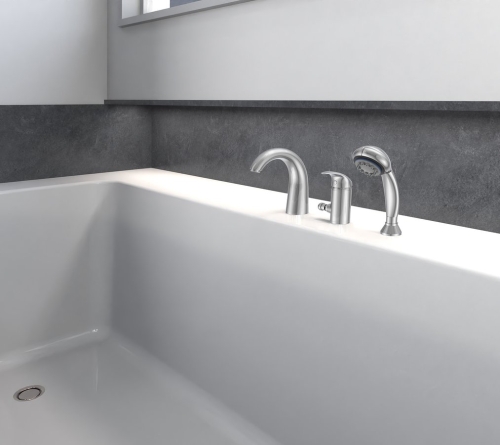 Aqualine 35 kádperembe szerelhető 3 részes csaptelep (1107-30)