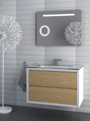 Niagara Wellness Nevada 85×65 cm LED-es tükör, kozmetikai tükörrel