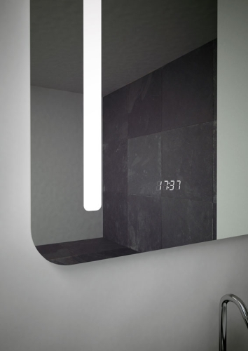 Niagara Wellness Ready 80×60 cm LED-es tükör órával