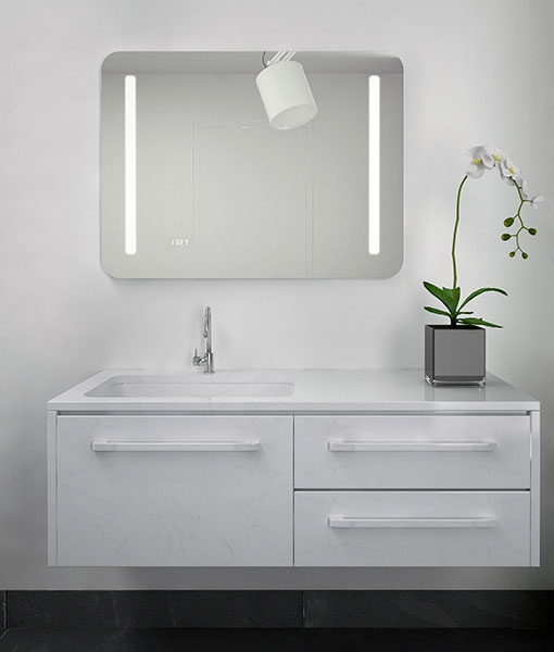 Niagara Wellness Ready 80×60 cm LED-es tükör órával