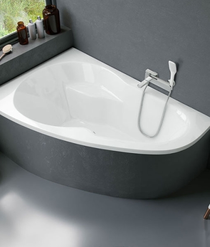 Niawell Nelly 150x95 cm aszimmetrikus kád, balos WANW.NEL.150.095.WH