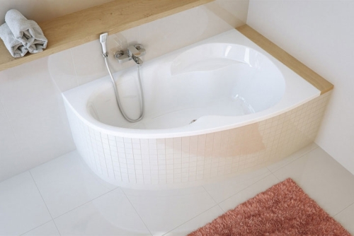 Niwell Nelly 160x95 cm aszimmetrikus kád, jobbos WANW.NEP.160.095.WH