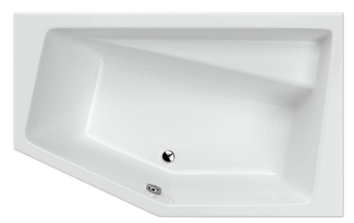 Niwell Vesper 160x100 cm aszimmetrikus kád, jobbos WANW.VEP.160.100.WH