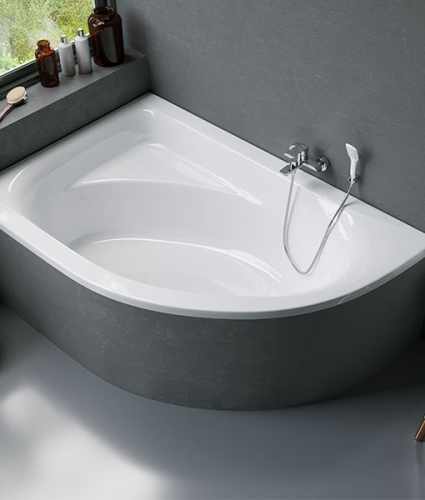Niwell AQUARELLA 150x100 cm aszimmetrikus kád, balos WANW.ARL.150.100.WH