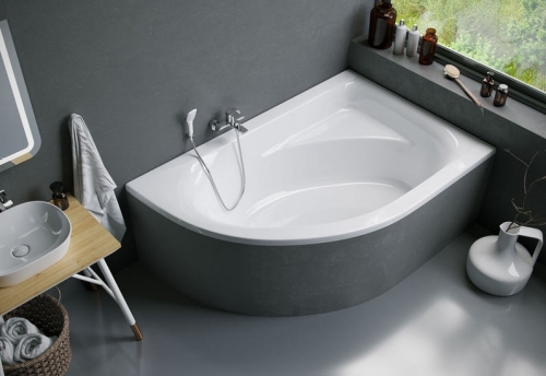 Niwell AQUARELLA 150x100 cm aszimmetrikus kád, jobbos WANW.ARP.150.100.WH