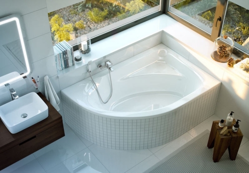 Niwell AQUARELLA 150x100 cm aszimmetrikus kád, jobbos WANW.ARP.150.100.WH