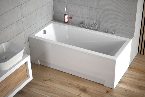 Besco 120 cm előlap egyenes kádhoz, fehér OAP-120-UNI