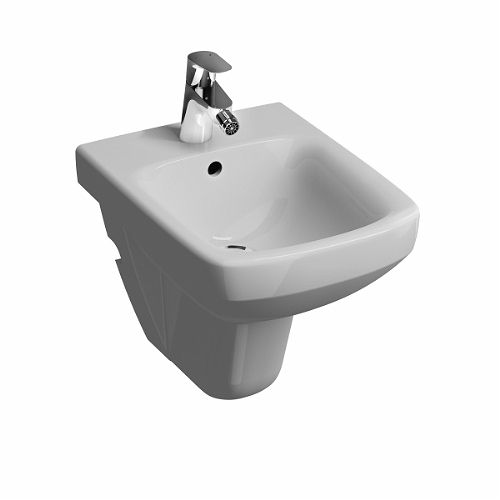 Kolo NOVA PRO fali bidé, csaplyukkal, túlfolyóval, szögletes, rövid 48 cm (M35104000)