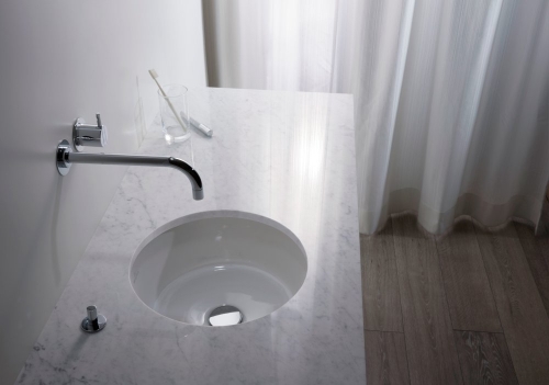 Villeroy & Boch Architectura 34 cm alulról beépíthető mosdó, túlfolyó nélkül CeramicPlus felülettel 4175 41 R1 (417541R1)