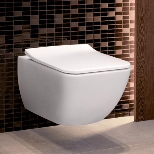 Villeroy & Boch Legato perem nélküli fali wc CeramicPlus felülettel 5663 R0 R1 (5663R0R1)
